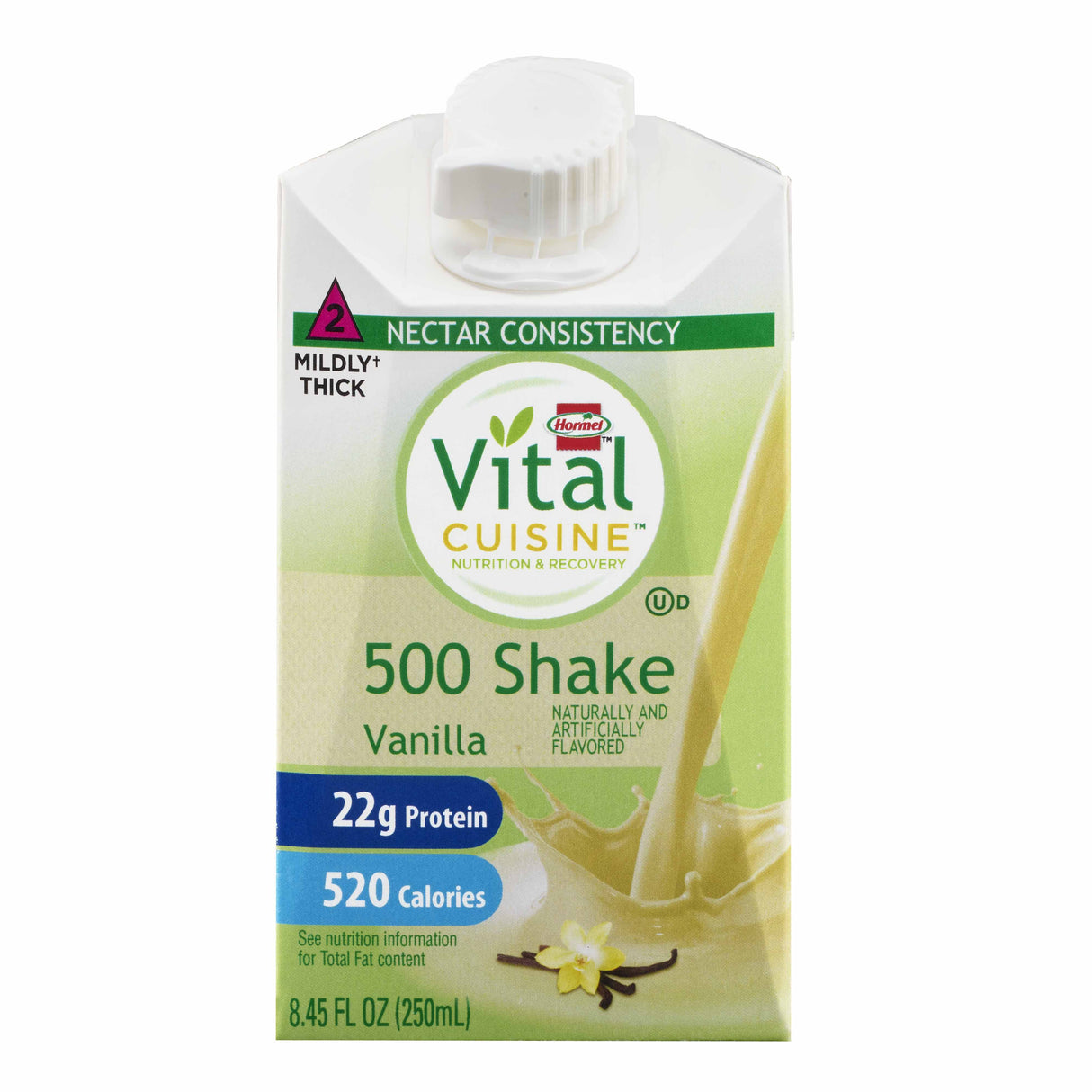 Oral Supplement Hormel Vital Cuisine® 500 Shakes Vanilla Flavor Liquid 8.45 oz. Carton - BeHope