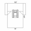 Abdominal Drape Laparoscopic / Cholecystectomy Drape 102 W X 72 W X 120 L Inch Sterile - BeHope