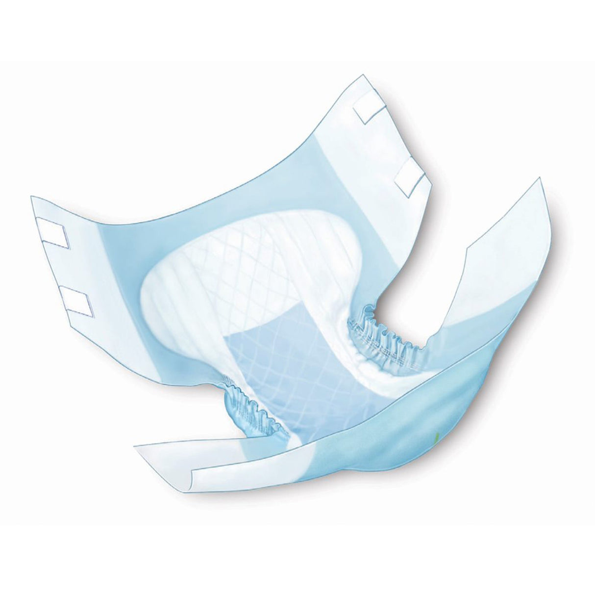 Unisex Adult Incontinence Brief Wings™ Quilted Plus with BreatheEasy™ Technology Large Disposable Heavy Absorbency - BeHope