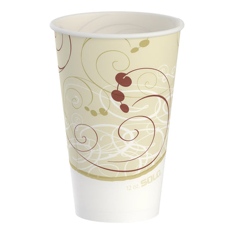Drinking Cup Solo® 12 oz. Symphony® Print Wax Coated Paper Disposable - BeHope