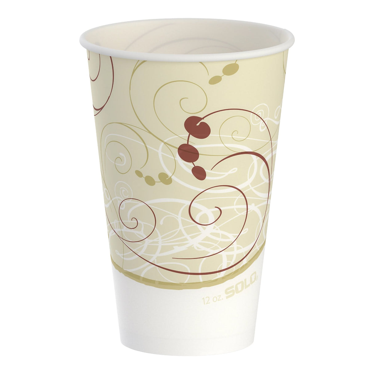 Drinking Cup Solo® 12 oz. Symphony® Print Wax Coated Paper Disposable - BeHope