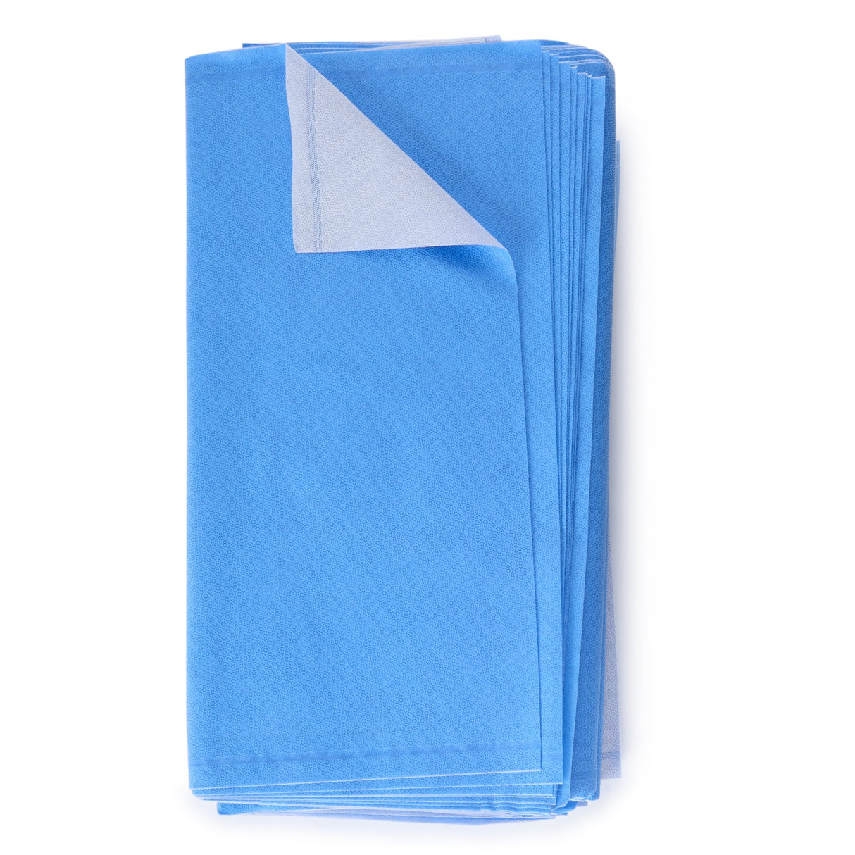 QUICK CHECK* H400 Sterilization Wrap White / Blue 24 X 24 Inch Dual Layer SMS Polypropylene Steam / EO Gas / Hydrogen Peroxide - BeHope