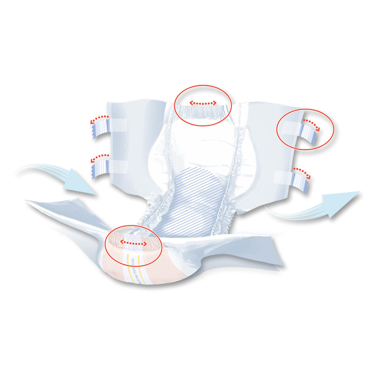 Unisex Adult Incontinence Brief Seni® Super Plus X-Large Disposable Heavy Absorbency - BeHope