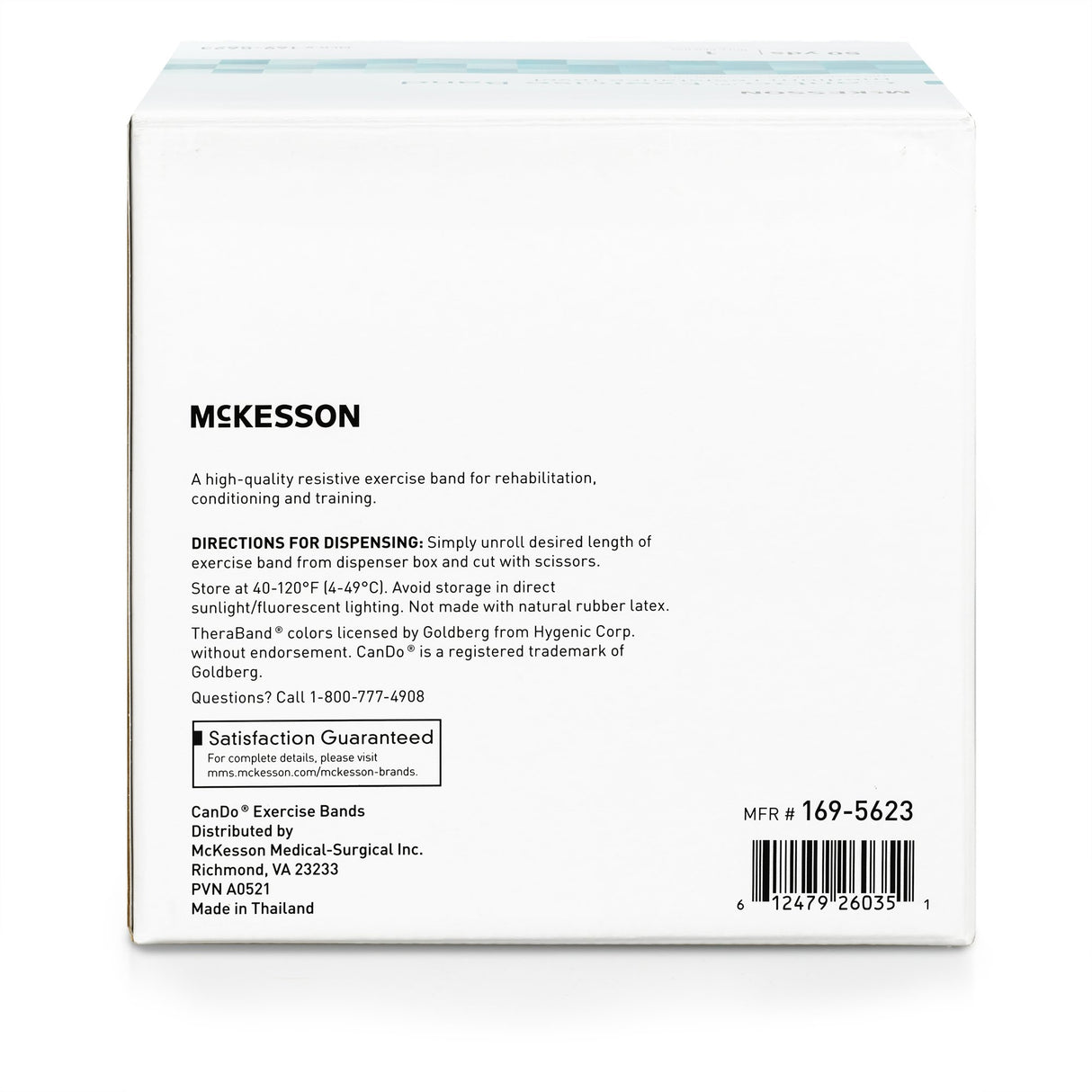 Exercise Resistance Band McKesson CanDo® Green 5 Inch X 50 Yard Medium Resistance - BeHope