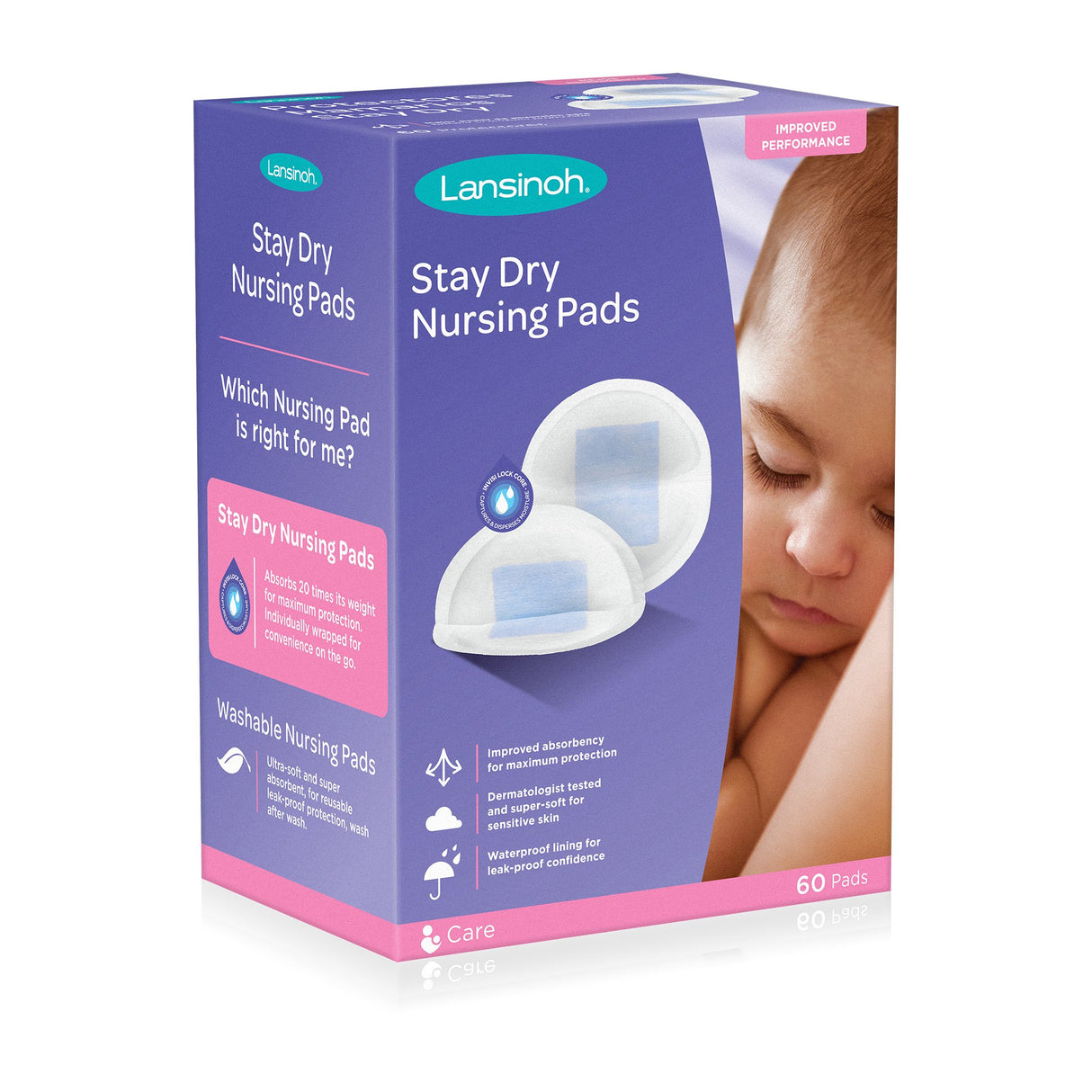 Nursing Pad Lansinoh® Stay Dry One Size Fits Most Disposable - BeHope