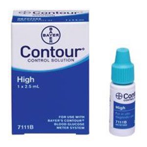 Blood Glucose Control Solution Ascensia™ Contour® 2.5 mL High Level - BeHope