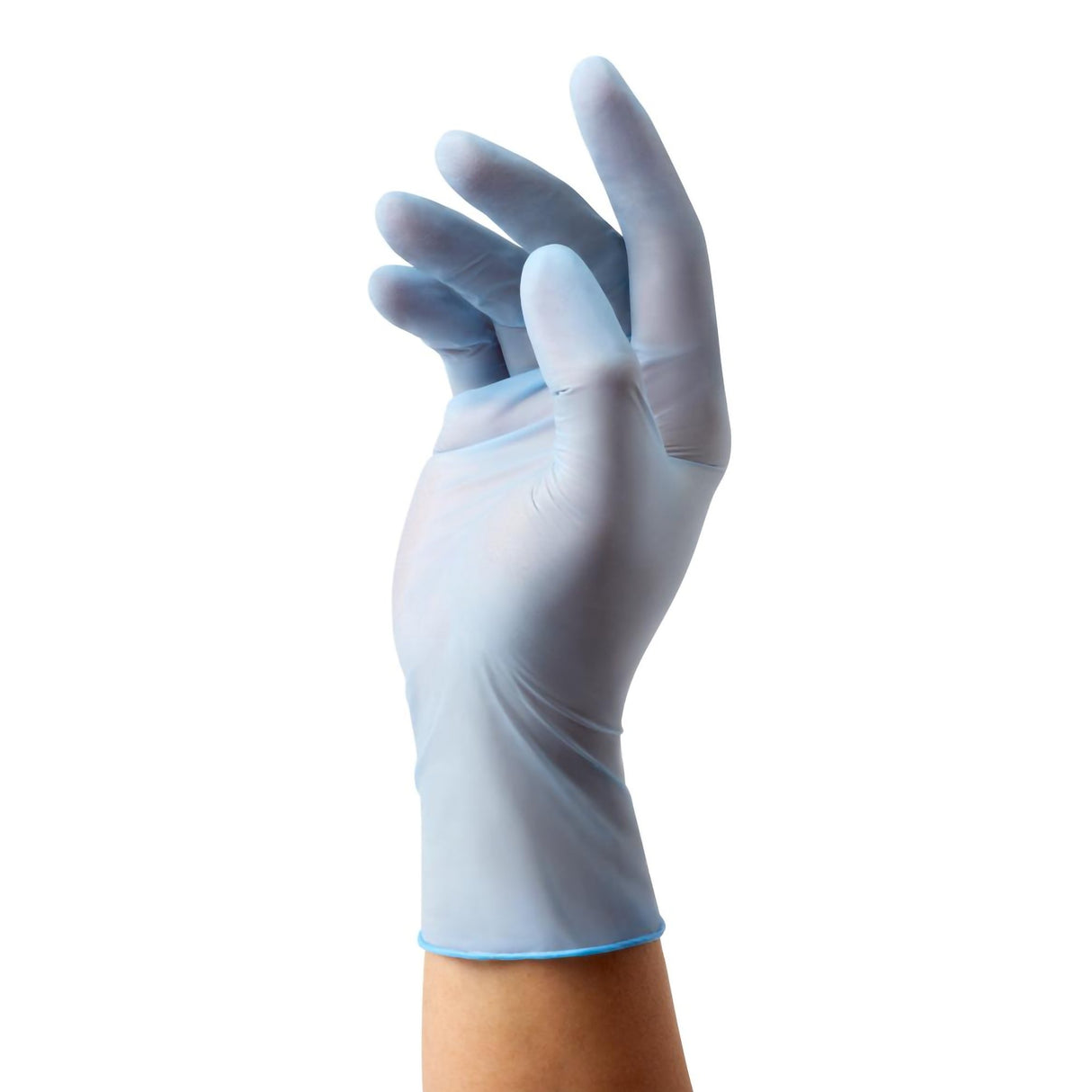 Exam Glove MediGuard® ES X-Large NonSterile Nitrile Standard Cuff Length Textured Fingertips Blue Not Rated - BeHope