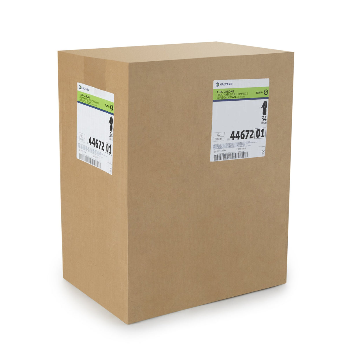 Surgical Gown with Towel Aero Chrome Medium Silver Sterile AAMI Level 4 Disposable - BeHope