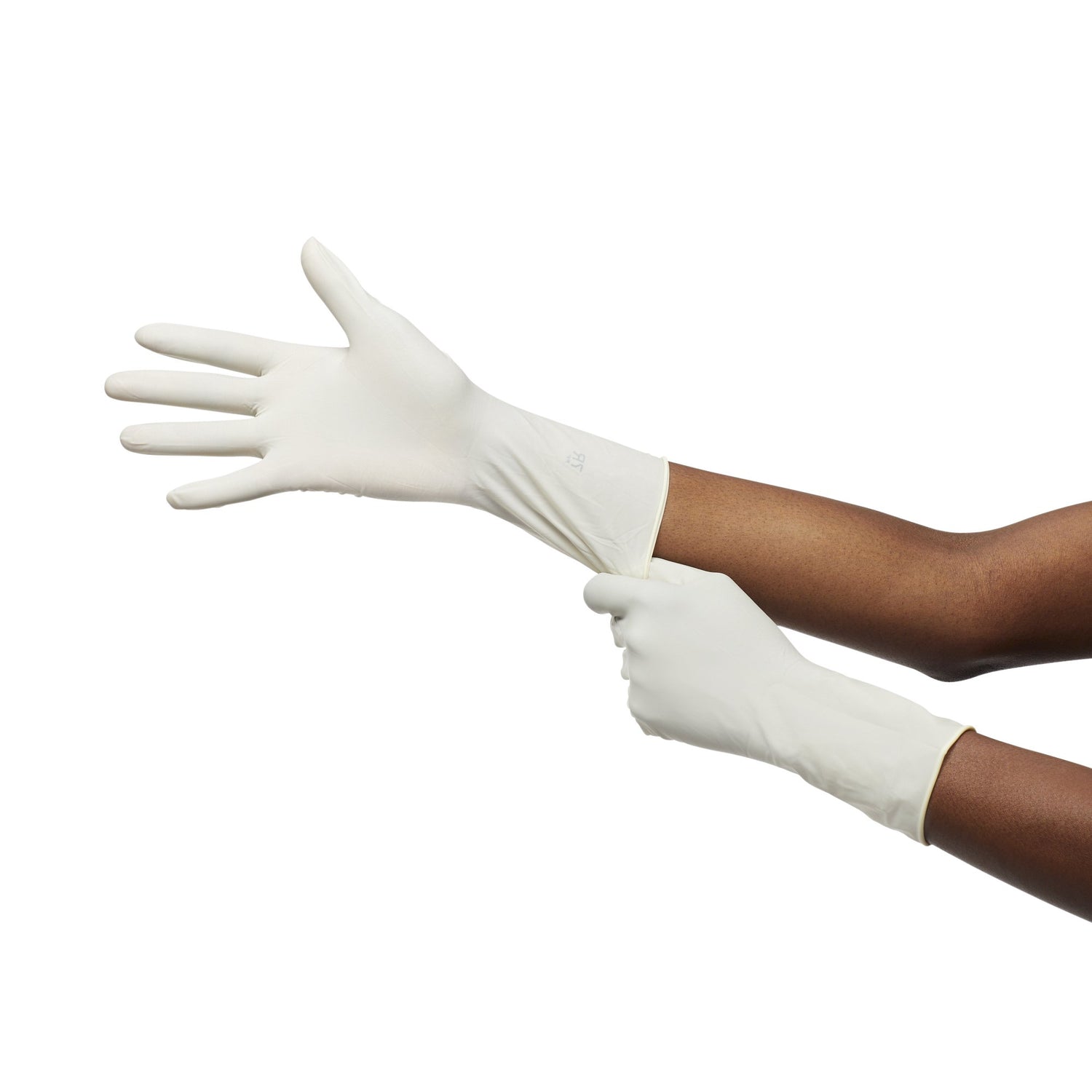 Surgical Glove ENCORE® Sensi-Touch® PF Size 7 Sterile Latex Standard Cuff Length Micro-Textured Natural Chemo Tested - BeHope