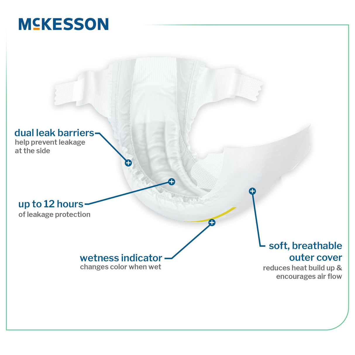 Unisex Baby Diaper McKesson Newborn Disposable Heavy Absorbency - BeHope