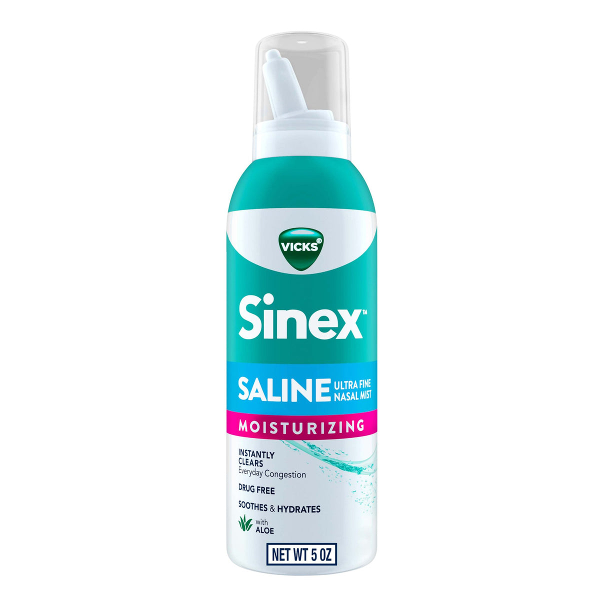 Nasal Saline Spray Vicks Sinex Moisturizing 5 oz. - BeHope