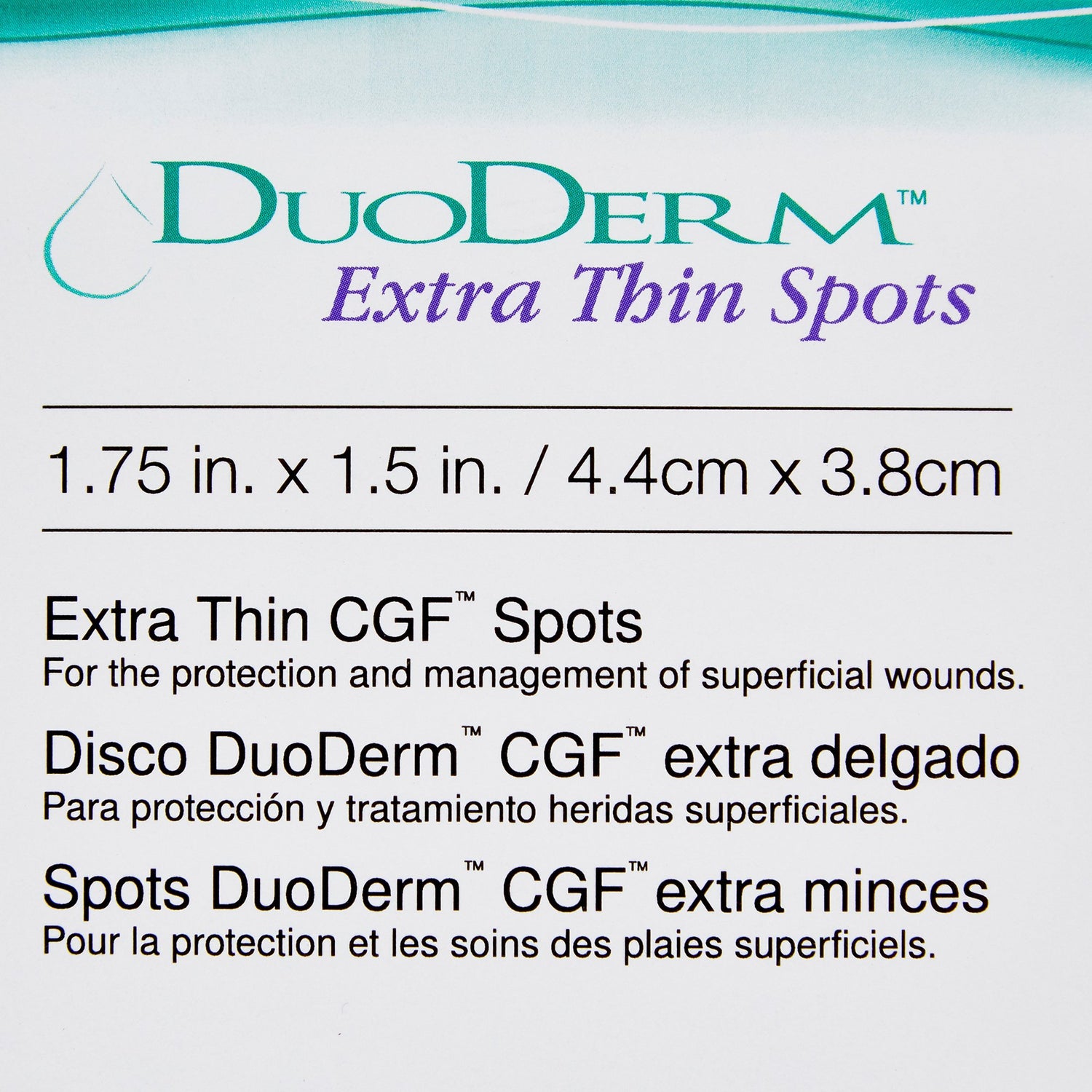 Thin Hydrocolloid Dressing DuoDERM® Extra Thin CGF® Film Backing 1-1/2 X 1-3/4 Inch Oval Hydrocolloid / Film - BeHope