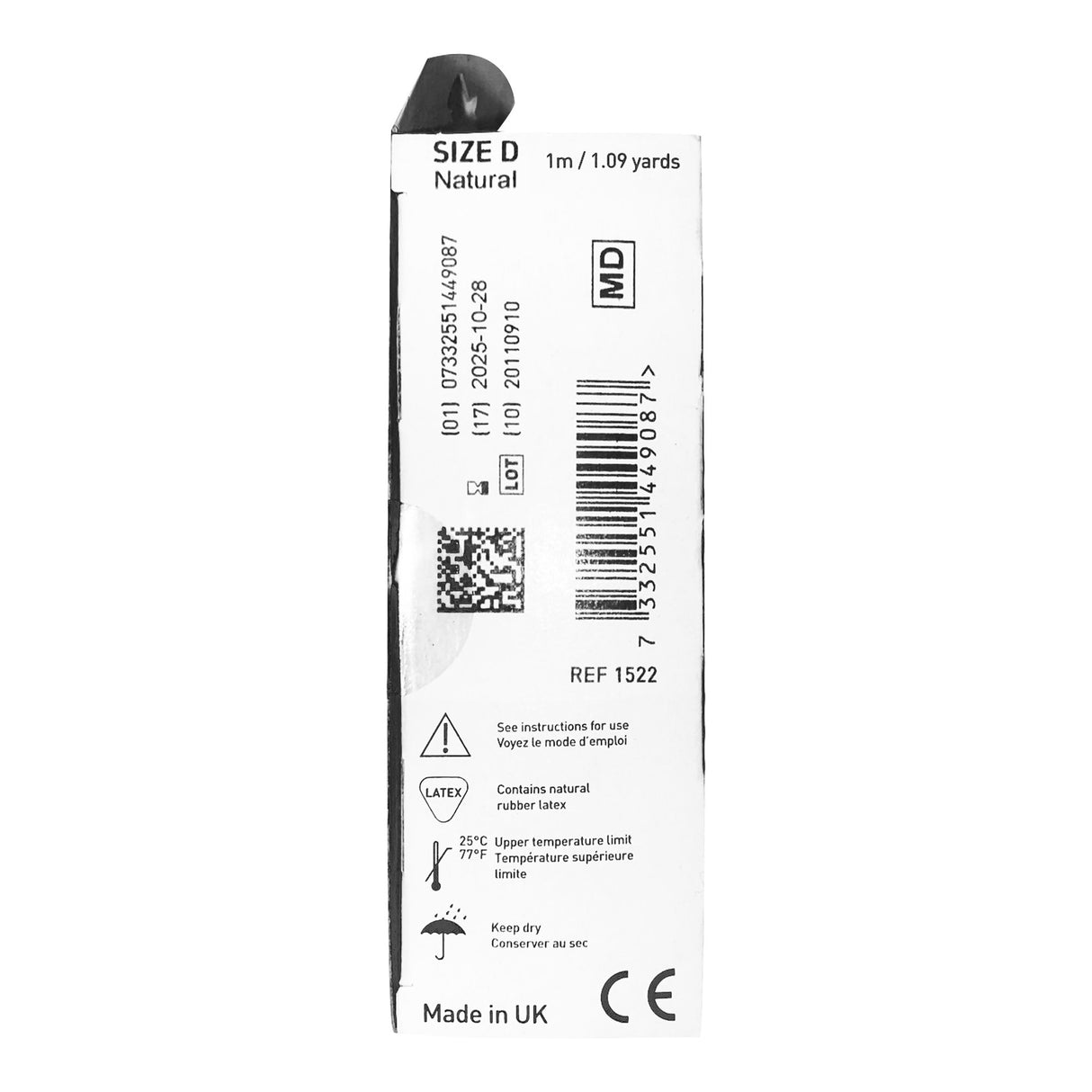 Elastic Tubular Support Bandage Tubigrip® 3 Inch X 1 Yard Large Arm / Medium Ankle / Small Knee Pull On Natural NonSterile Size D Standard Compression - BeHope