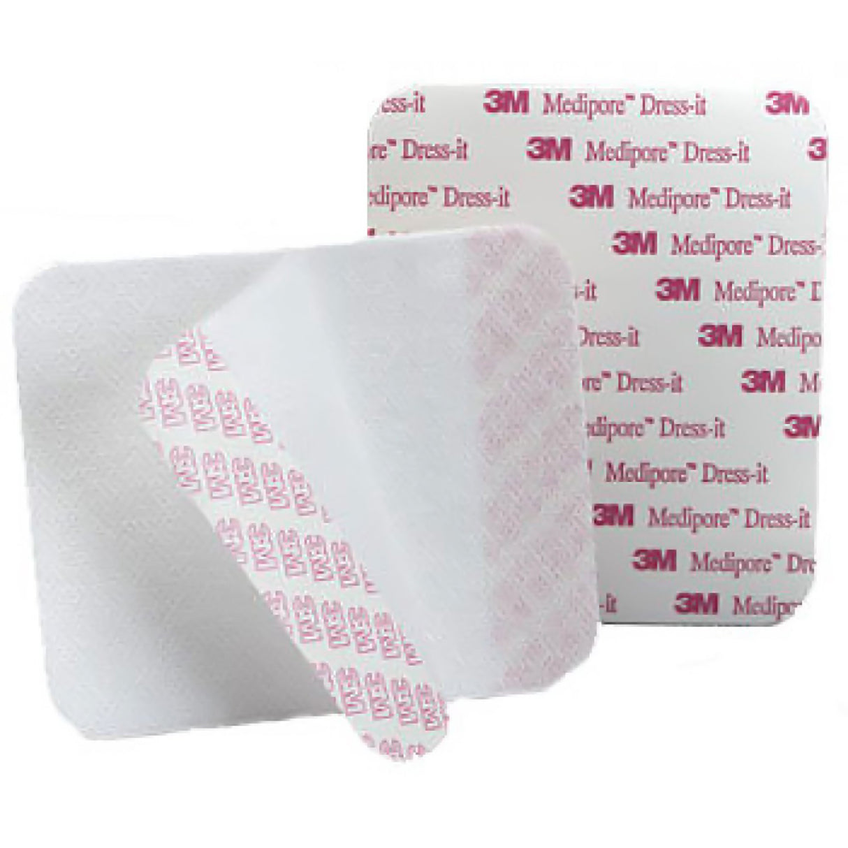 Dressing Retention Tape with Liner 3M™ Medipore™ Dress-It White 5-7/8 X 5-7/8 Inch Soft Cloth NonSterile - BeHope