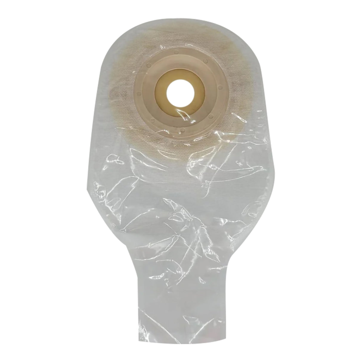 Ostomy Pouch Safe n Simple™ One-Piece System 12 Inch Length Convex, Pre-Cut 1 Inch Stoma Drainable - BeHope