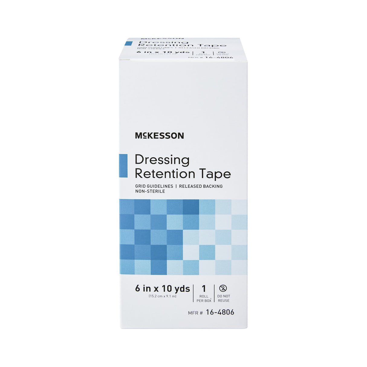 Water Resistant Dressing Retention Tape with Liner McKesson White 6 Inch X 10 Yard Nonwoven / Printed Release Paper NonSterile - BeHope