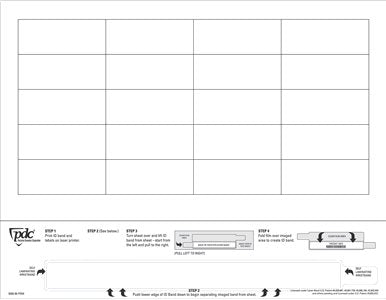 Identification Wristband with Extender DataMate - BeHope