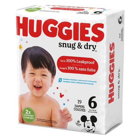 Unisex Baby Diaper Huggies® Snug & Dry Size 6 Disposable Heavy Absorbency - BeHope