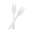 Fork McKesson Medium Weight White Polypropylene - BeHope