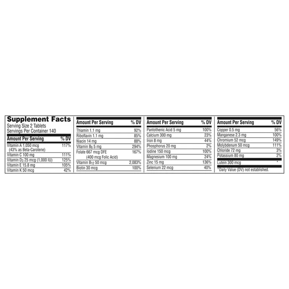 Multivitamin Supplement Centrum® Women 50+ Tablet 160 per Bottle - BeHope