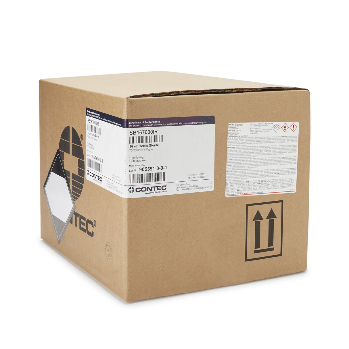 Surface Disinfectant Cleaner Contec® Sterile 70% IPA Alcohol Based Trigger Spray Liquid 16 oz. Bottle Alcohol Scent Sterile - BeHope