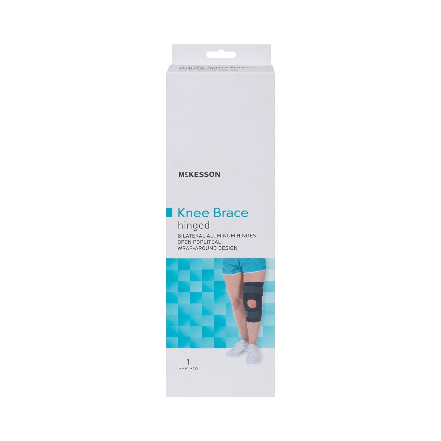 Knee Brace McKesson Large Wraparound / Hook and Loop Strap Closure with D-Rings 20-1/2 to 23 Inch Circumference Left or Right Knee - BeHope