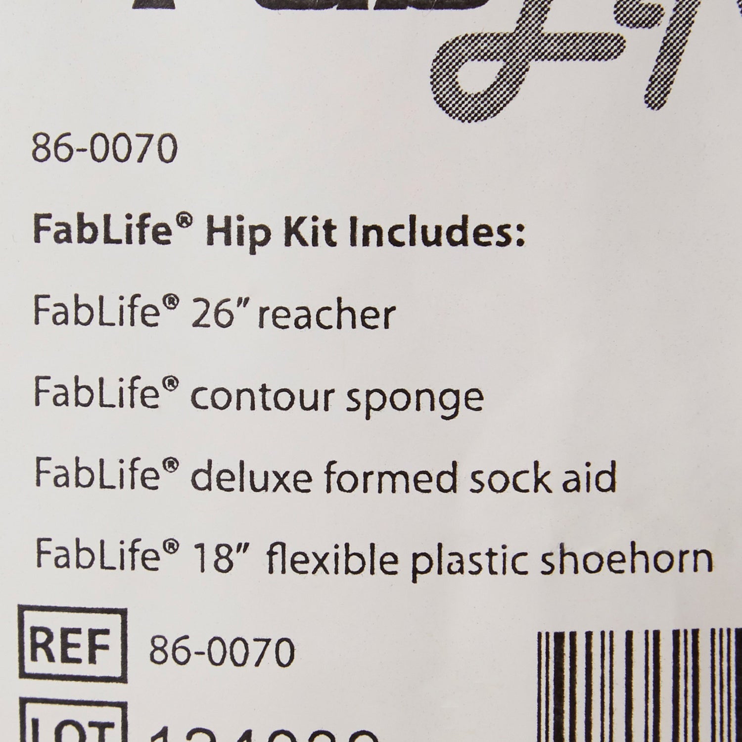 ADL Hip / Knee Equipment Kit FabLife™ Standard Reacher - 26 Inch Length / Shoehorn - 18 Inch Length - BeHope