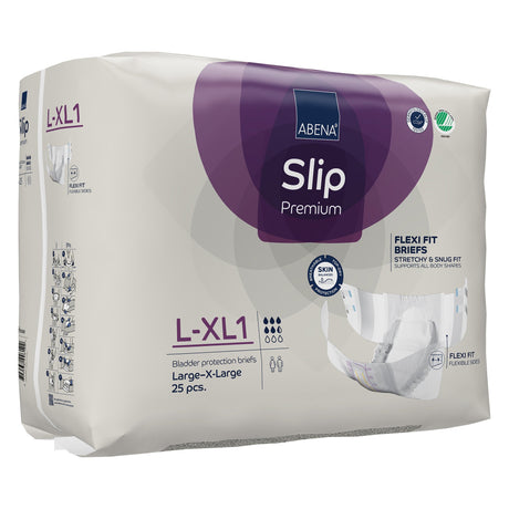Unisex Adult Incontinence Brief Abena Slip Flexi Fit Large / X-Large Disposable Moderate Absorbency - BeHope