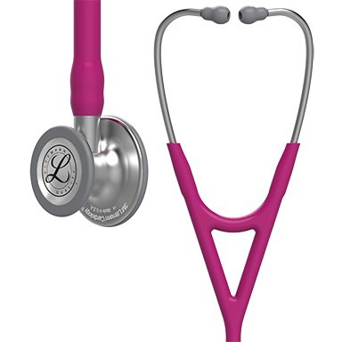 Cardiology Stethoscope 3M™ Littmann® Cardiology IV™ Raspberry 1-Tube 27 Inch Tube Convertible Chestpiece - BeHope