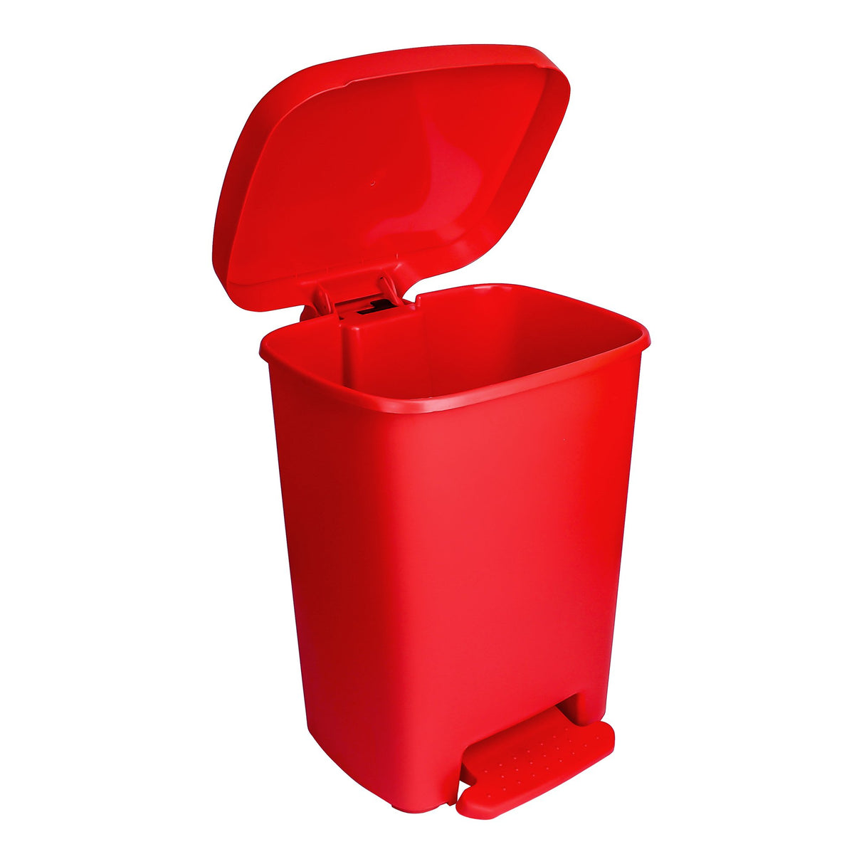 Trash Can McKesson 32 Quart / 8 gal. Red Plastic Rectangular - BeHope