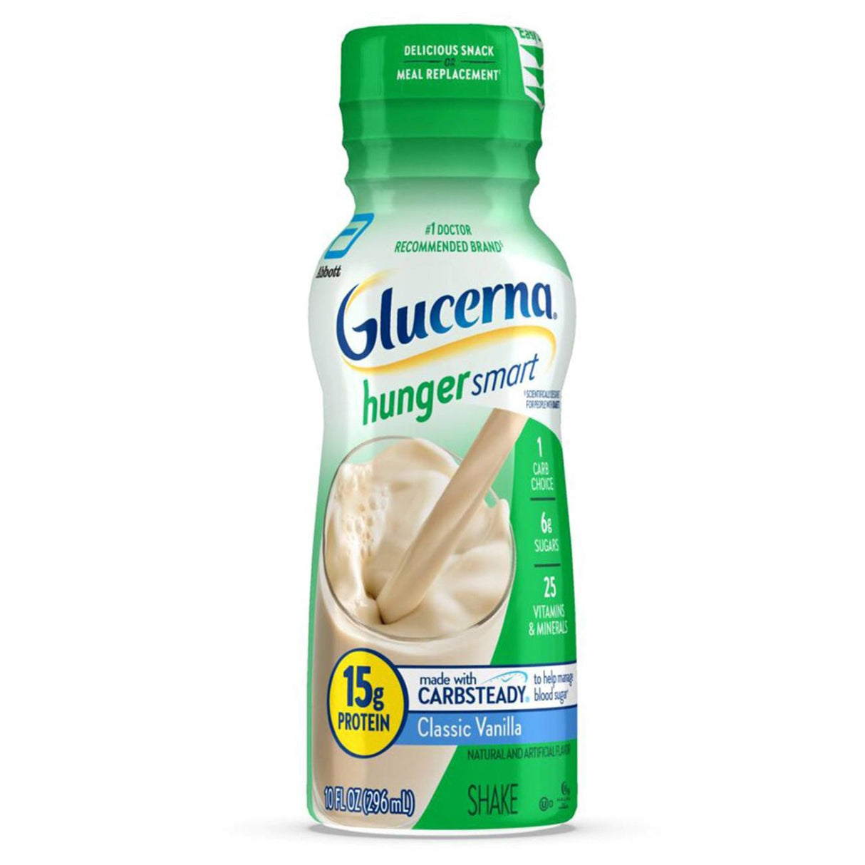 Oral Supplement Glucerna® Hunger Smart Shake Homemade Vanilla Flavor Liquid 10 oz. Bottle - BeHope