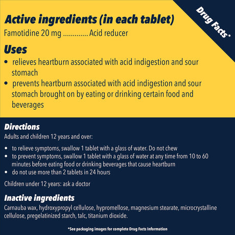Antacid Pepcid® AC Maximum Strength 20 mg Strength Tablet 25 per Box - BeHope