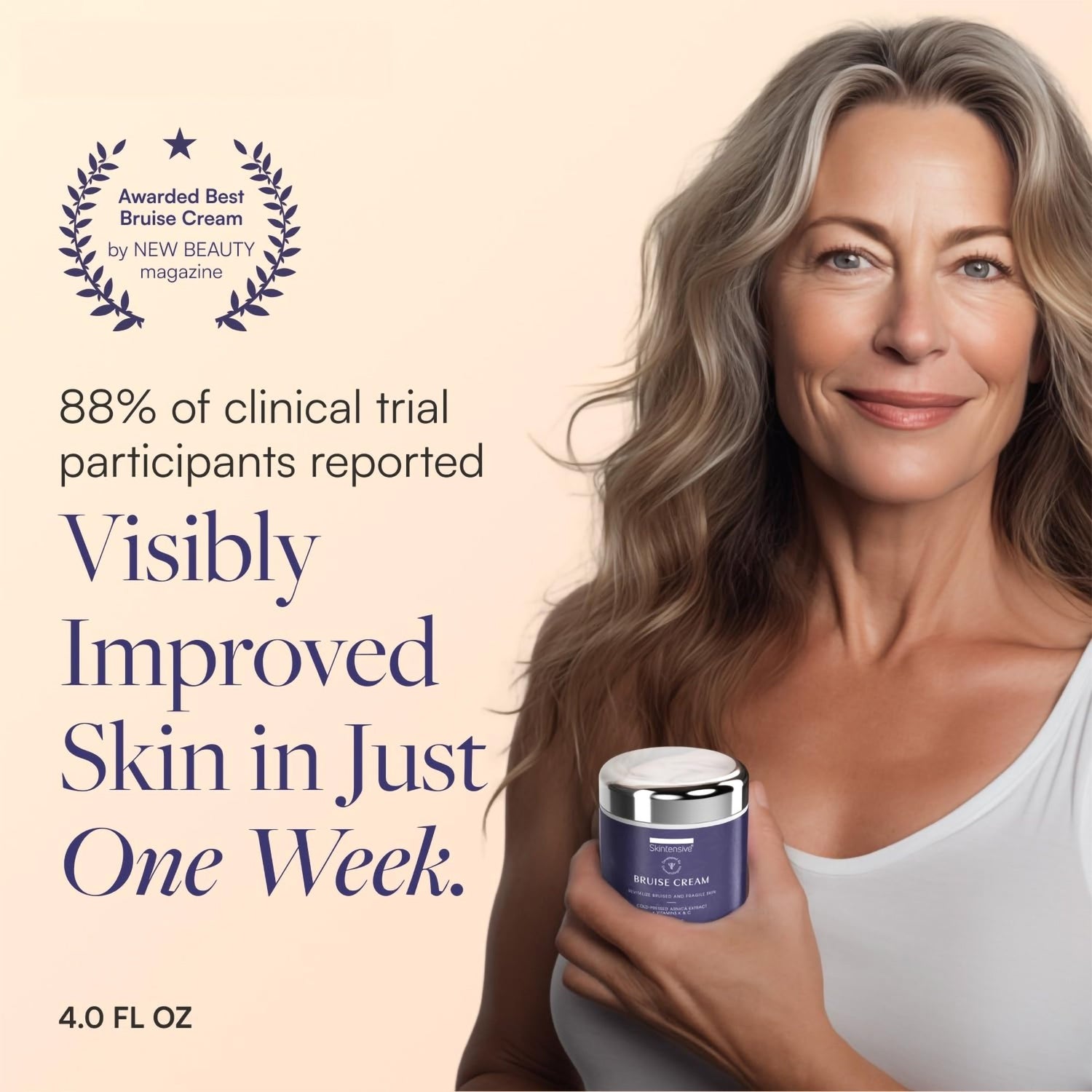 Hand and Body Moisturizer Skintensive® Bruise Cream 4 oz. Jar Unscented Cream - BeHope