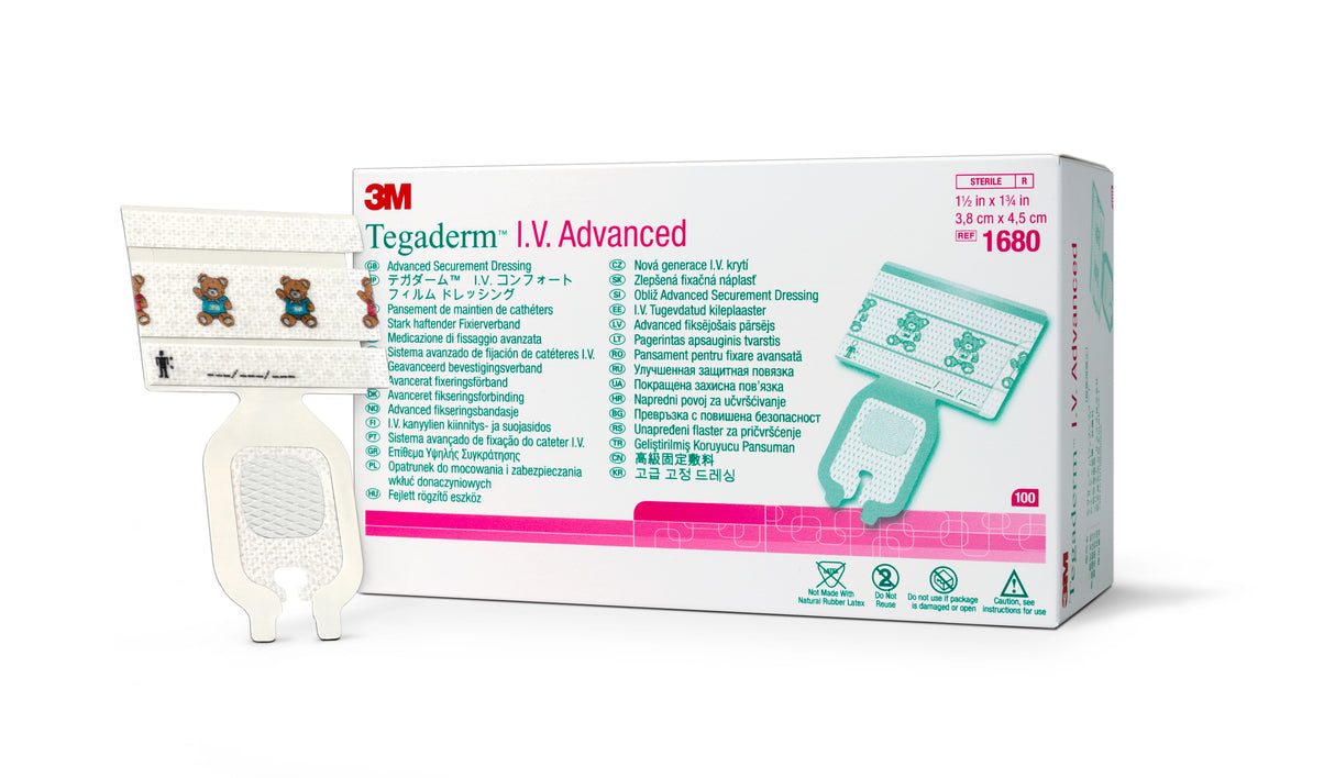 I.V. Dressing 3M™ Tegaderm™ Film 1-1/2 X 1-3/4 Inch Sterile - BeHope