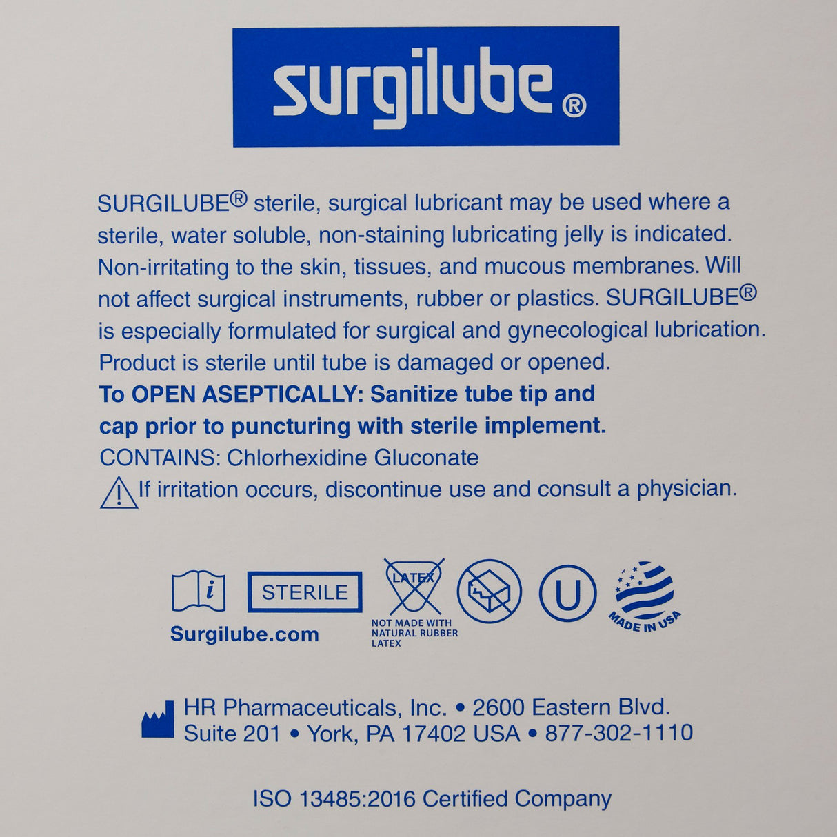 Lubricating Jelly - Carbomer free Surgilube® 4.25 oz. Tube Sterile - BeHope