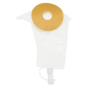 Urostomy Pouch One-Piece System 7-1/2 Inch Length Trim To Fit Drainable - BeHope