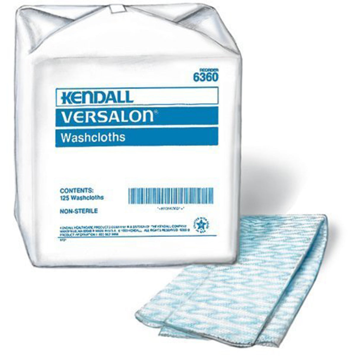 Washcloth Kendall™ 9-3/8 X 13-1/2 Inch Blue Disposable - BeHope