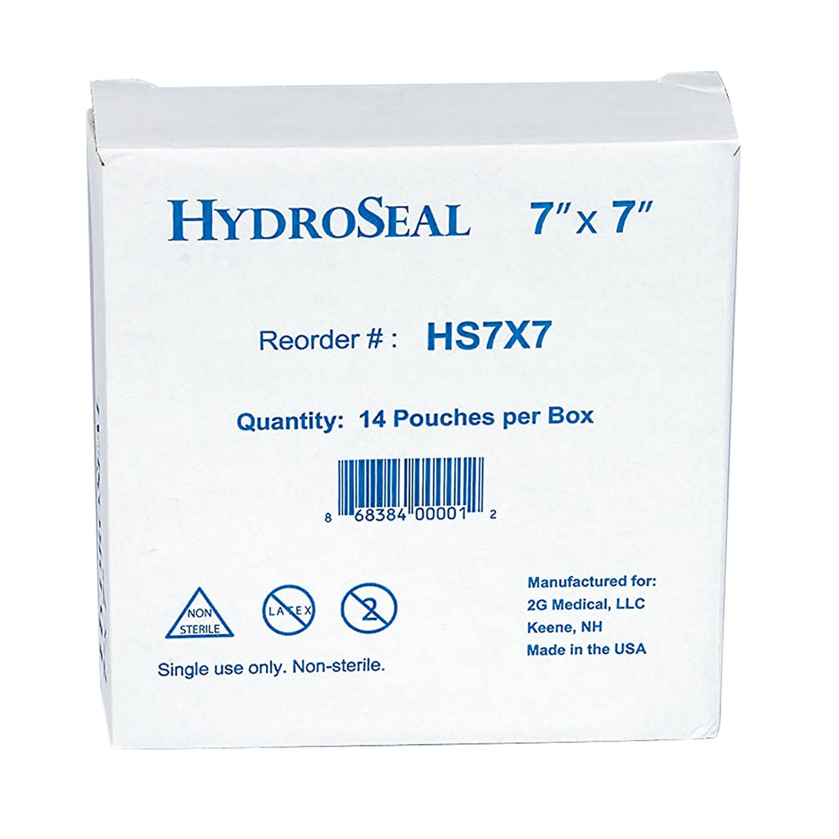 IV Site Barrier Protector HydroSeal 7 X 7 Inch Square NonSterile - BeHope