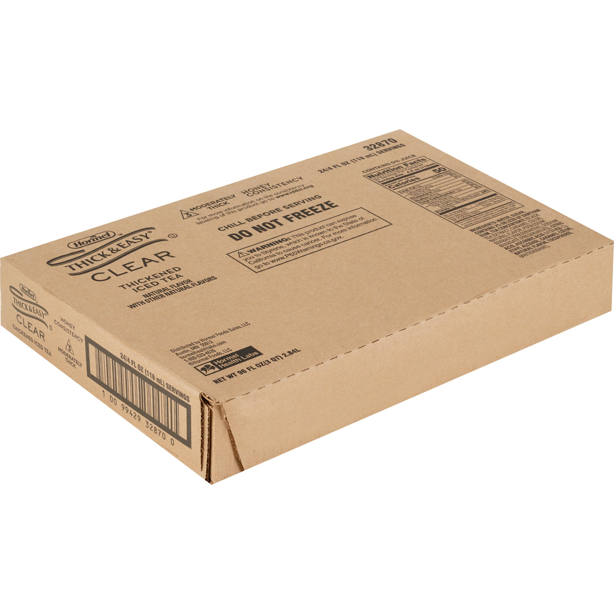 Thickened Beverage Thick & Easy® 4 oz. Portion Cup Iced Tea Flavor Liquid IDDSI Level 3 Moderately Thick/Liquidized - BeHope