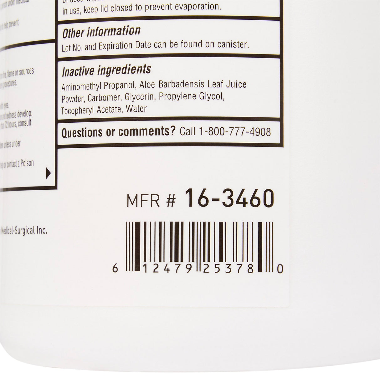 Hand Sanitizing Wipe McKesson 160 Count Ethyl Alcohol Wipe Canister - BeHope