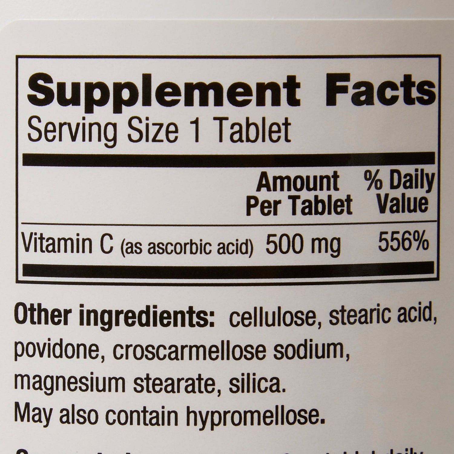 Vitamin C Supplement Geri-Care® Ascorbic Acid 500 mg Strength Tablet 1,000 per Bottle - BeHope