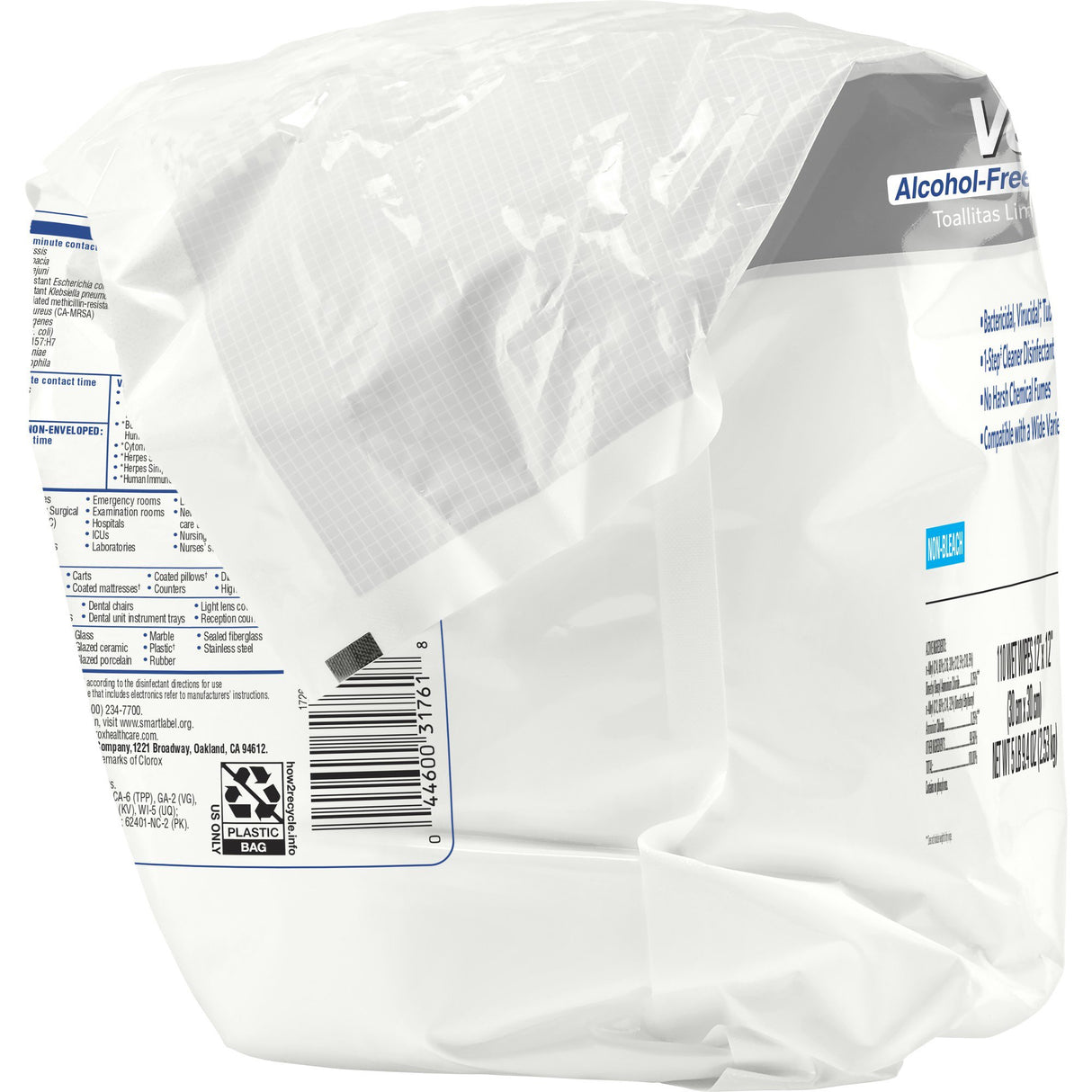 Surface Disinfectant Cleaner Refill Clorox Healthcare® VersaSure™ Premoistened Quaternary Based Manual Pull Wipe 110 Count Pouch Scented NonSterile - BeHope