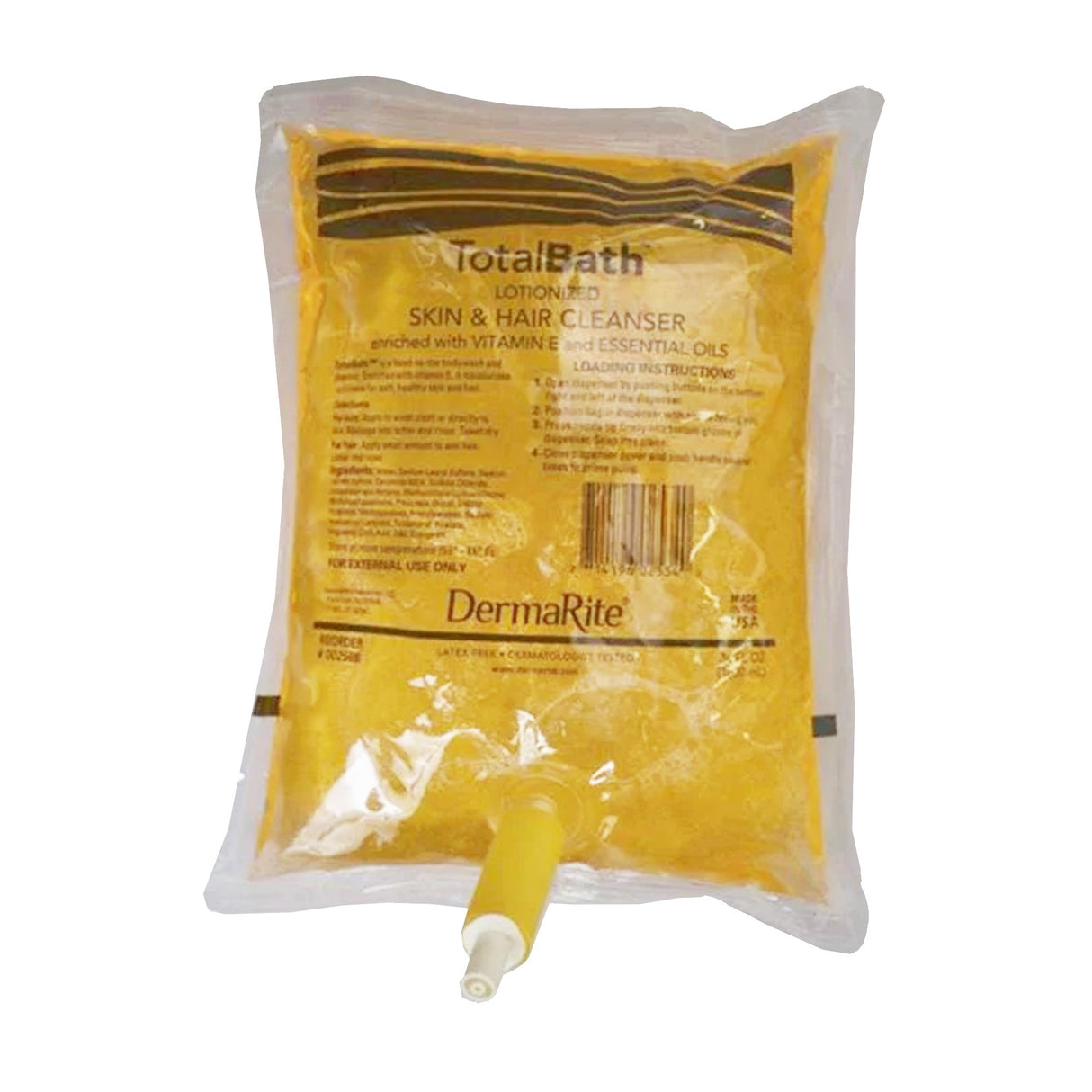 Shampoo and Body Wash TotalBath® 1,000 mL Dispenser Refill Bag Scented - BeHope