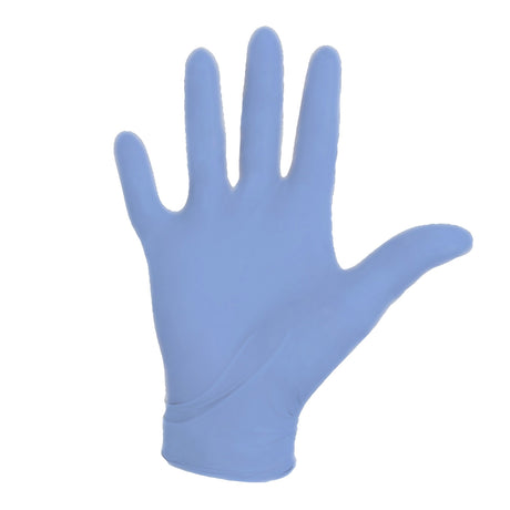 Exam Glove Aquasoft® Medium NonSterile Nitrile Standard Cuff Length Textured Fingertips Blue Chemo Tested - BeHope