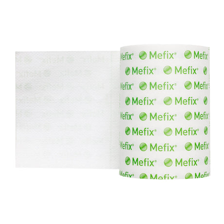 Perforated Dressing Retention Tape with Liner Mefix® White 1 Inch X 11 Yard Nonwoven Spunlace Polyester NonSterile - BeHope