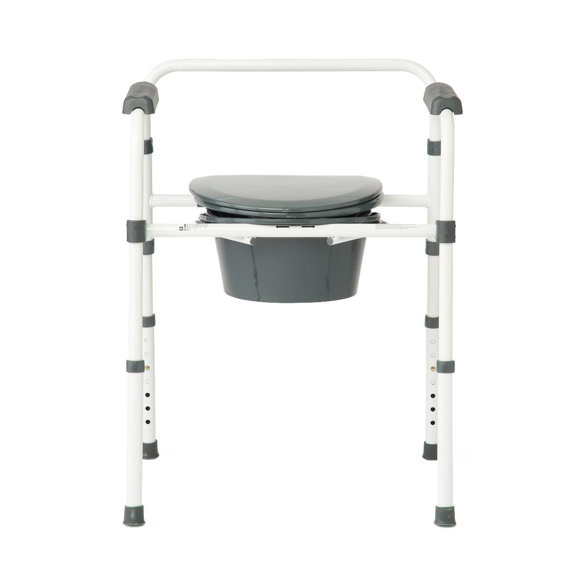 Steel Commode With Microban - BeHope