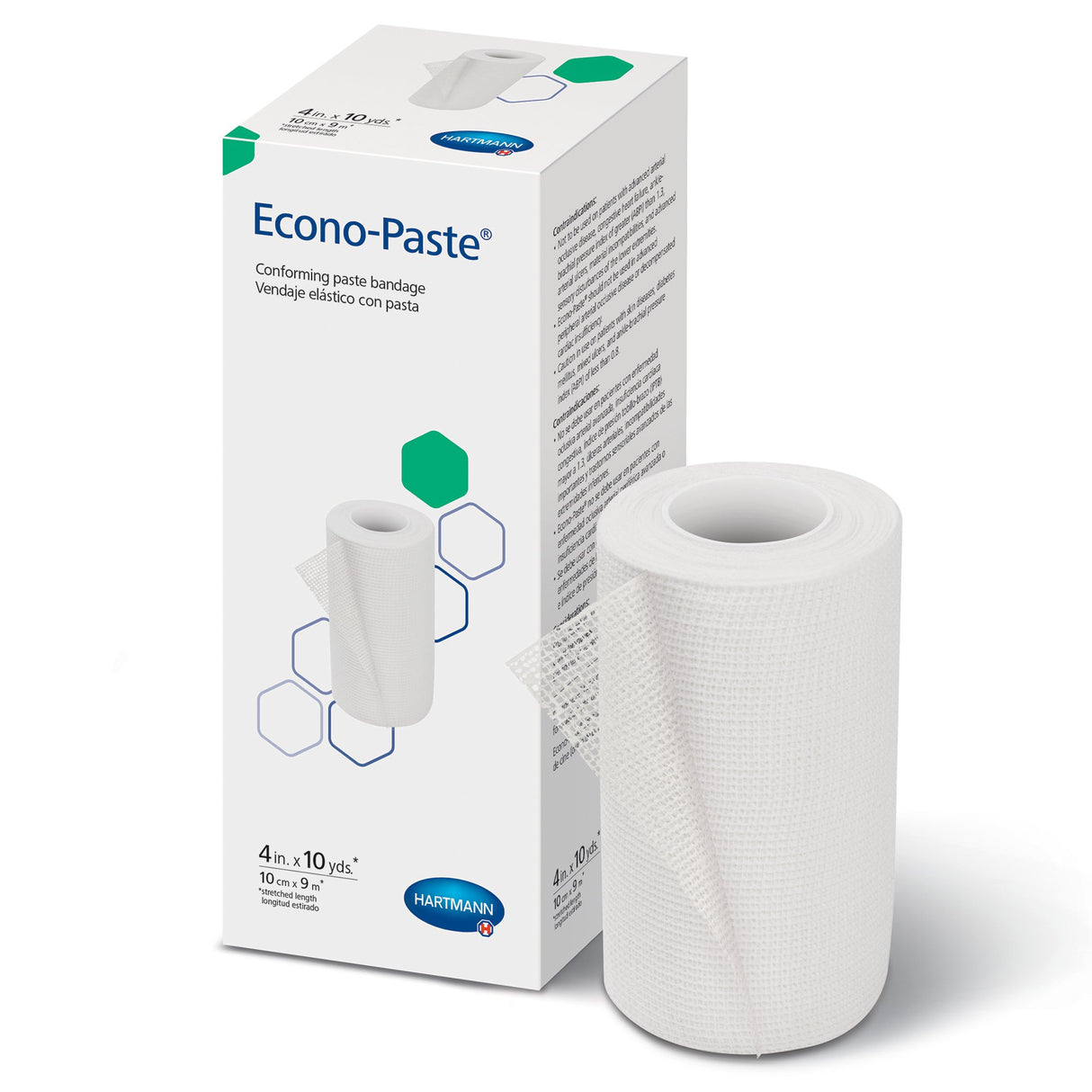 Unna Boot Econo-Paste® Zinc Oxide 4 Inch X 10 Yard - BeHope