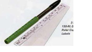 Skin Marker with Ruler and Labels Devon™ Gentian Violet / Gentian Violet Ink Sterile Full Size Dual Tip, Regular / Fine - BeHope
