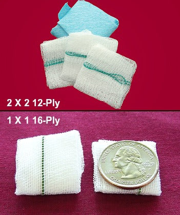 Gauze Sponge Fabco® ORS® 2 X 2 Inch 12-Ply Sterile X-Ray Detectable 10 per Pouch / CSR Wrapped - BeHope