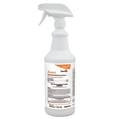 Surface Disinfectant Cleaner Diversey™ Avert™ Trigger Spray Liquid 32 oz. Bottle Chlorine Scent NonSterile - BeHope
